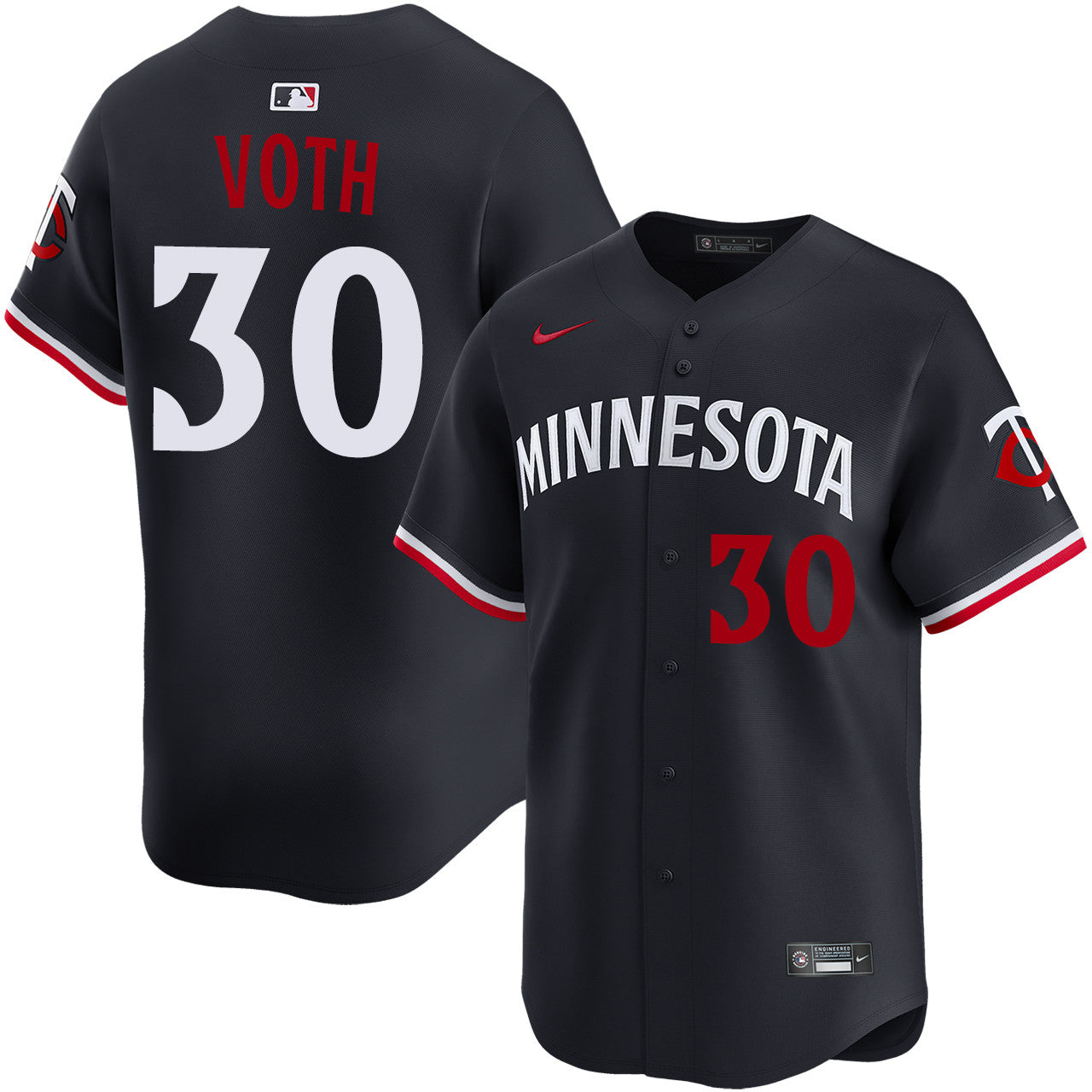 Austin Voth Minnesota Twins 2026 Alternate Limited Jersey - Navy