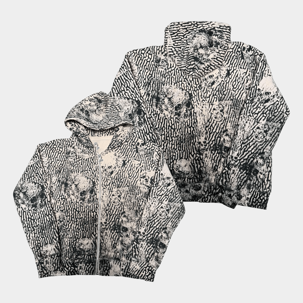 Avenged Sevenfold Merch 2026 Skulls Zip Hoodie A7X World Merch Best Gift For Band Fans