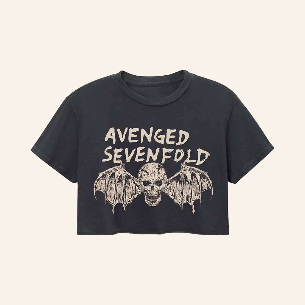 Avenged Sevenfold Merch Deathbat Crop Top Unique Gifts For Music Lovers