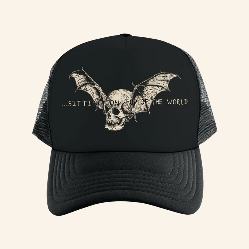 Avenged Sevenfold Merch Sitting On Top Of The World Trucker Hat Gifts For Music Lovers