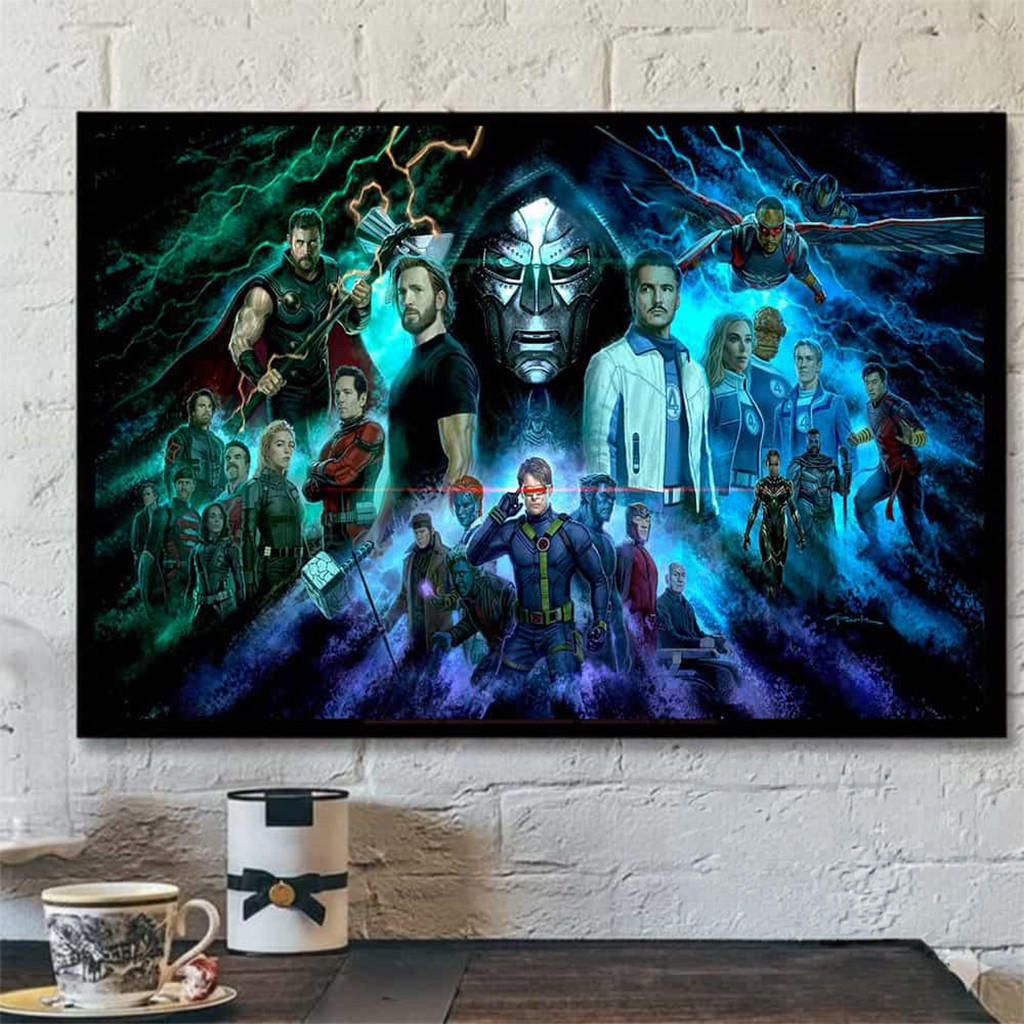 Avengers Doomsday 2026 First Concept Art Marvel Studios Poster Avengers Merch Home Decor Ideas