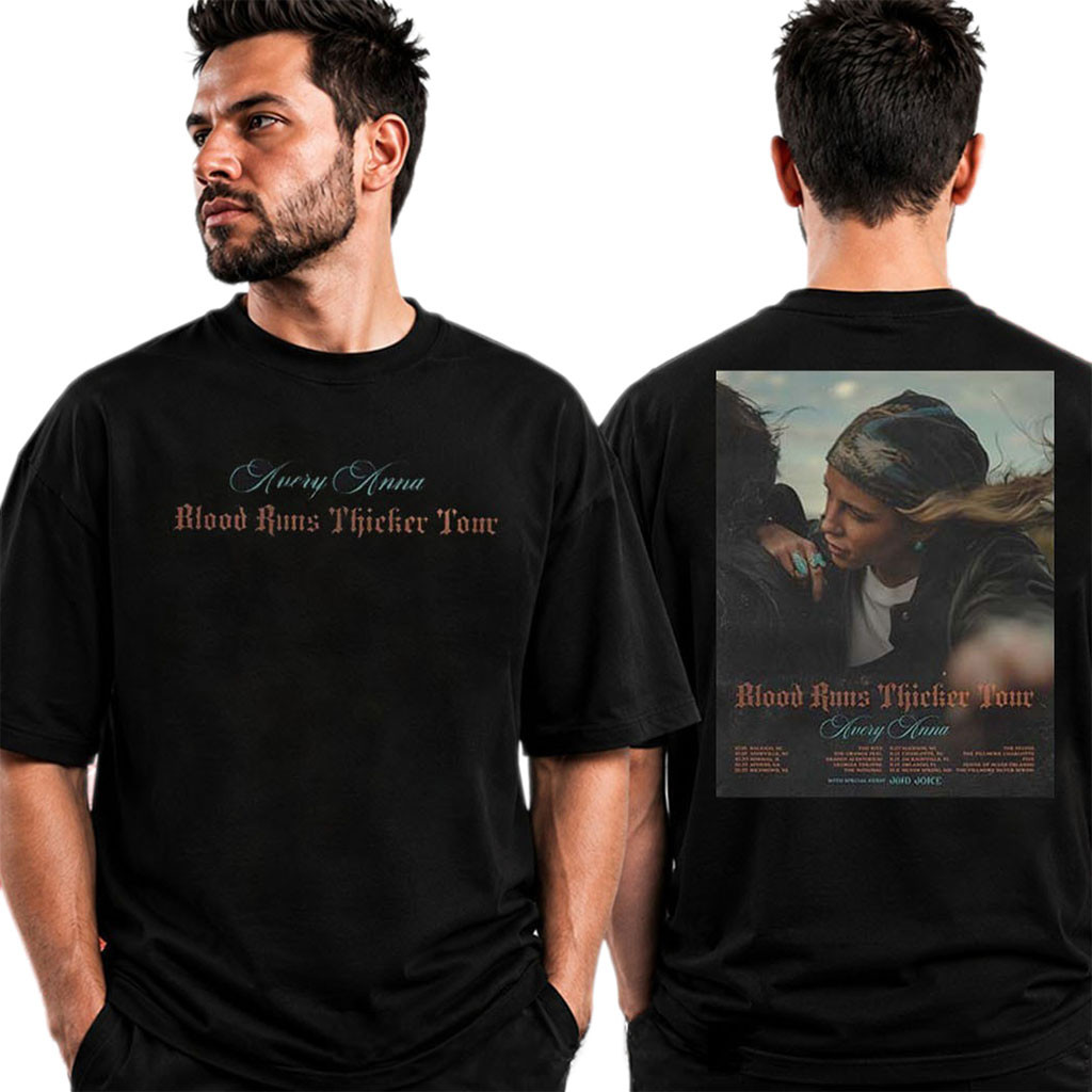 Avery Anna Blood Runs Thicker Tour 2026 Tour Dates T-Shirt Avery Anna Merch Gift For Fans