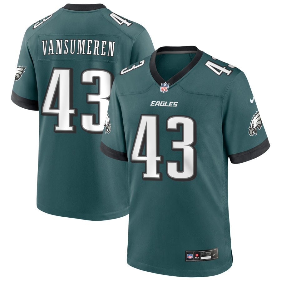 Avery Williams Philadelphia Eagles 2025 Game Jersey - Midnight Green