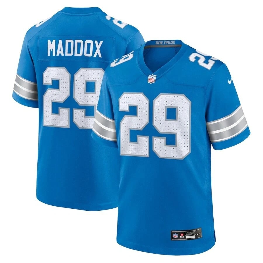 Avonte Maddox Detroit Lions 2025 Player Game Jersey - Blue