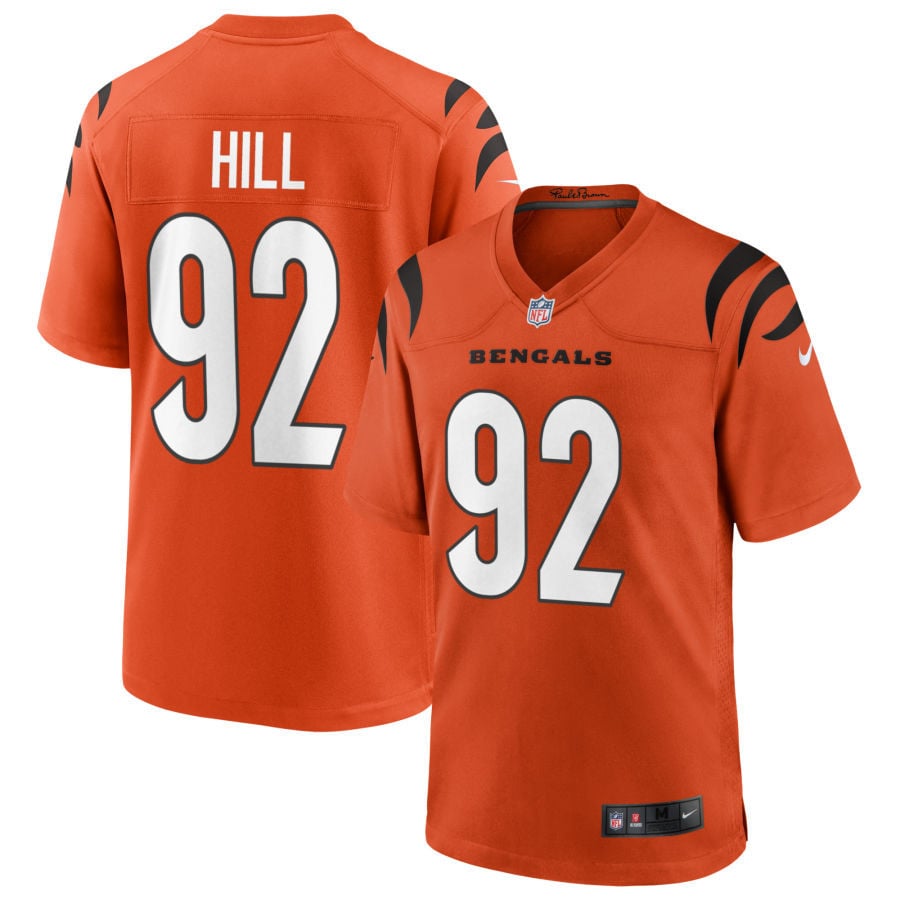 B.J. Hill Cincinnati Bengals 2025 Alternate Game Jersey - Orange