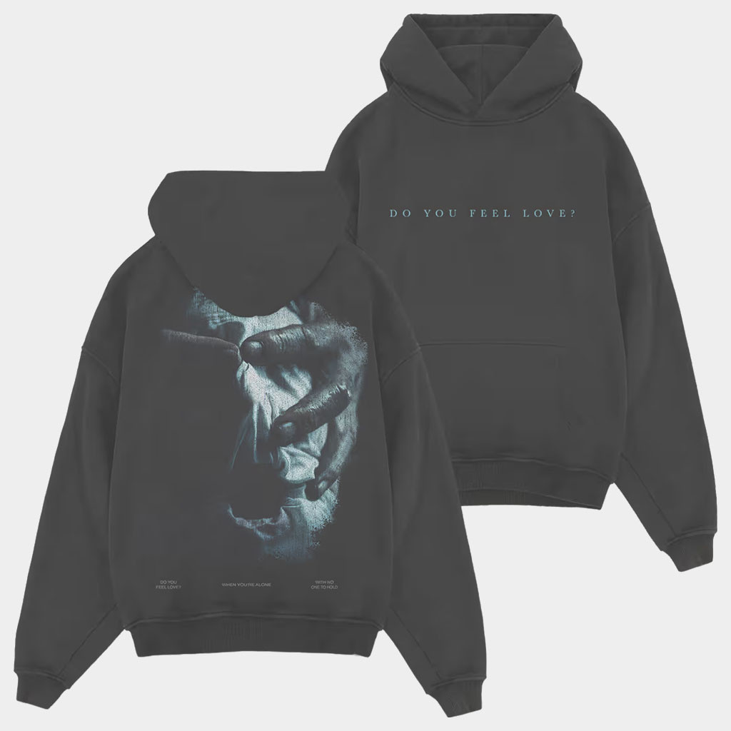 Bad Omens Merch 2026 Do You Feel Love Hoodie Music Related Gifts For Guys