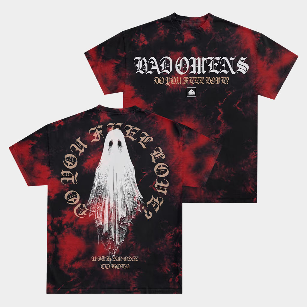 Bad Omens Merch 2026 No One To Hold Tie Dye T-Shirt Do You Feel Love Shirt Gifts For Band Fans