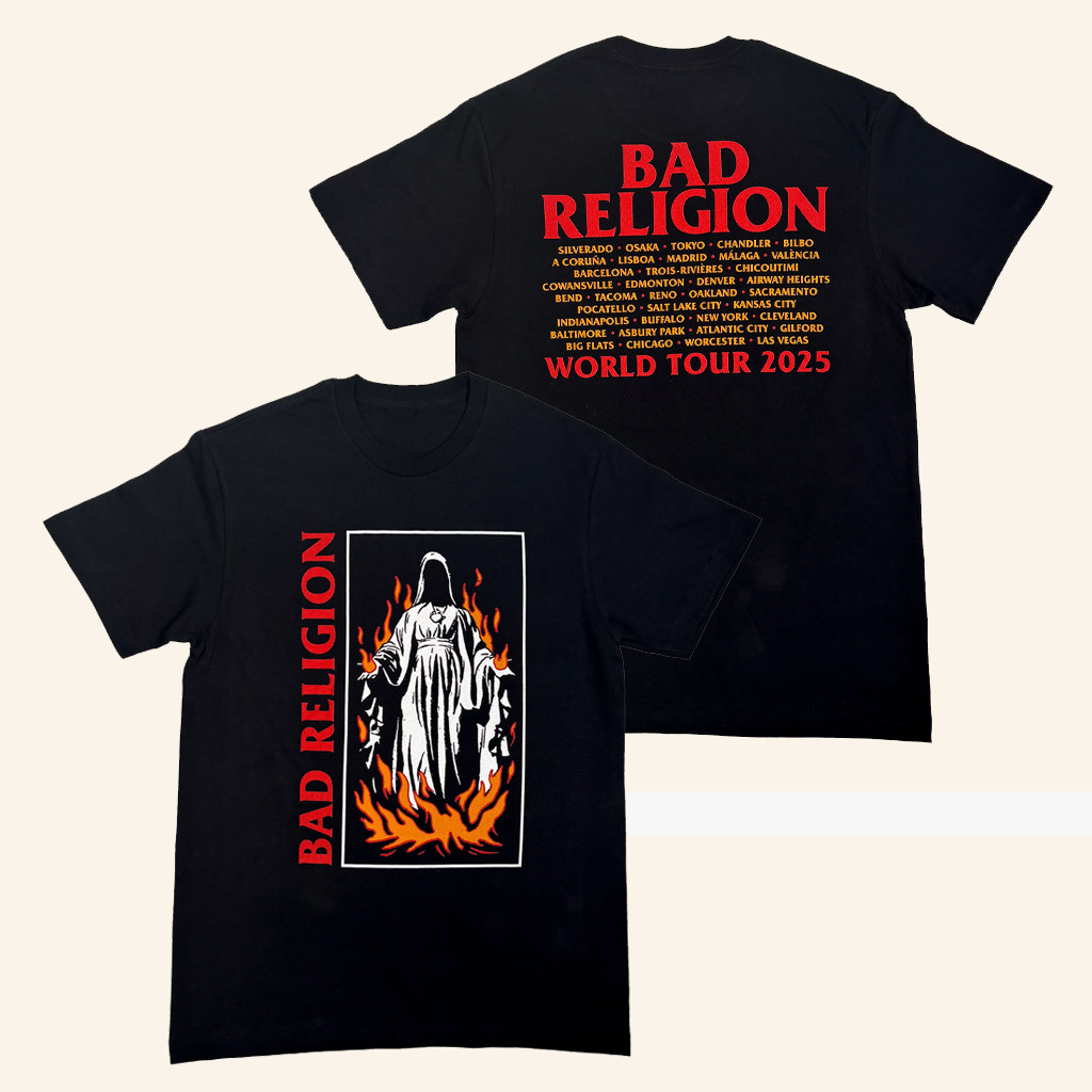 Bad Religion Merch Bad Religion Burn 2025 Tour T-Shirt Gift Ideas For Rock Fans