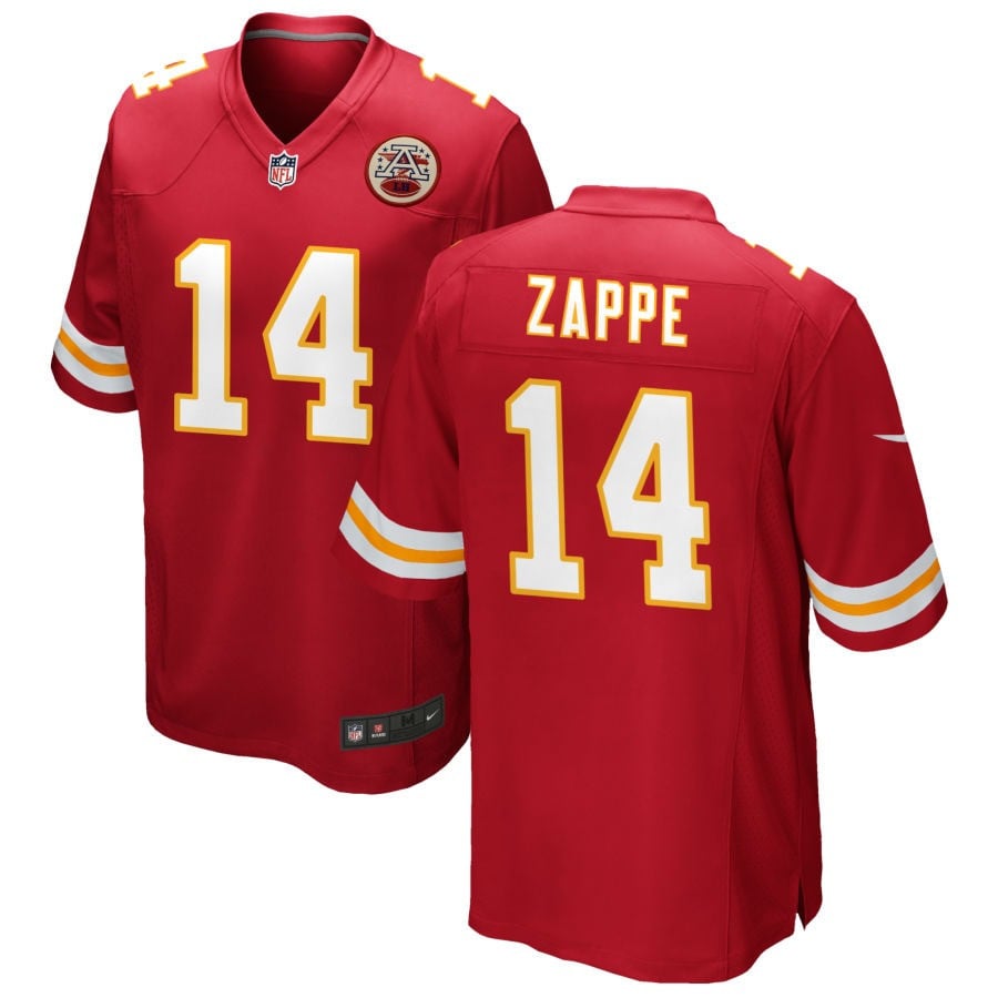 Bailey Zappe Kansas City Chiefs 2025 Game Jersey - Red