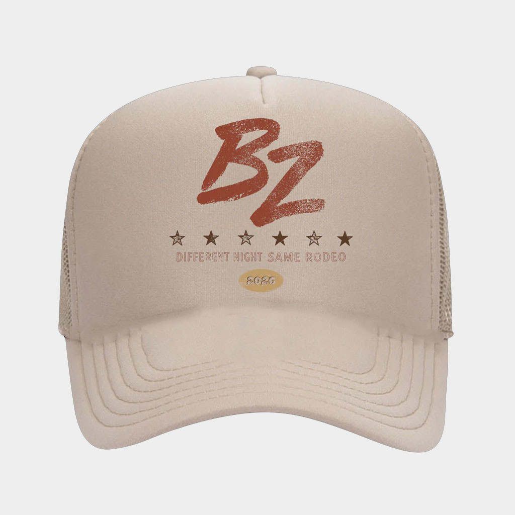 Bailey Zimmerman Merch 2026 BZ Different Night Same Rodeo Trucker Hat Gifts For Music Fans