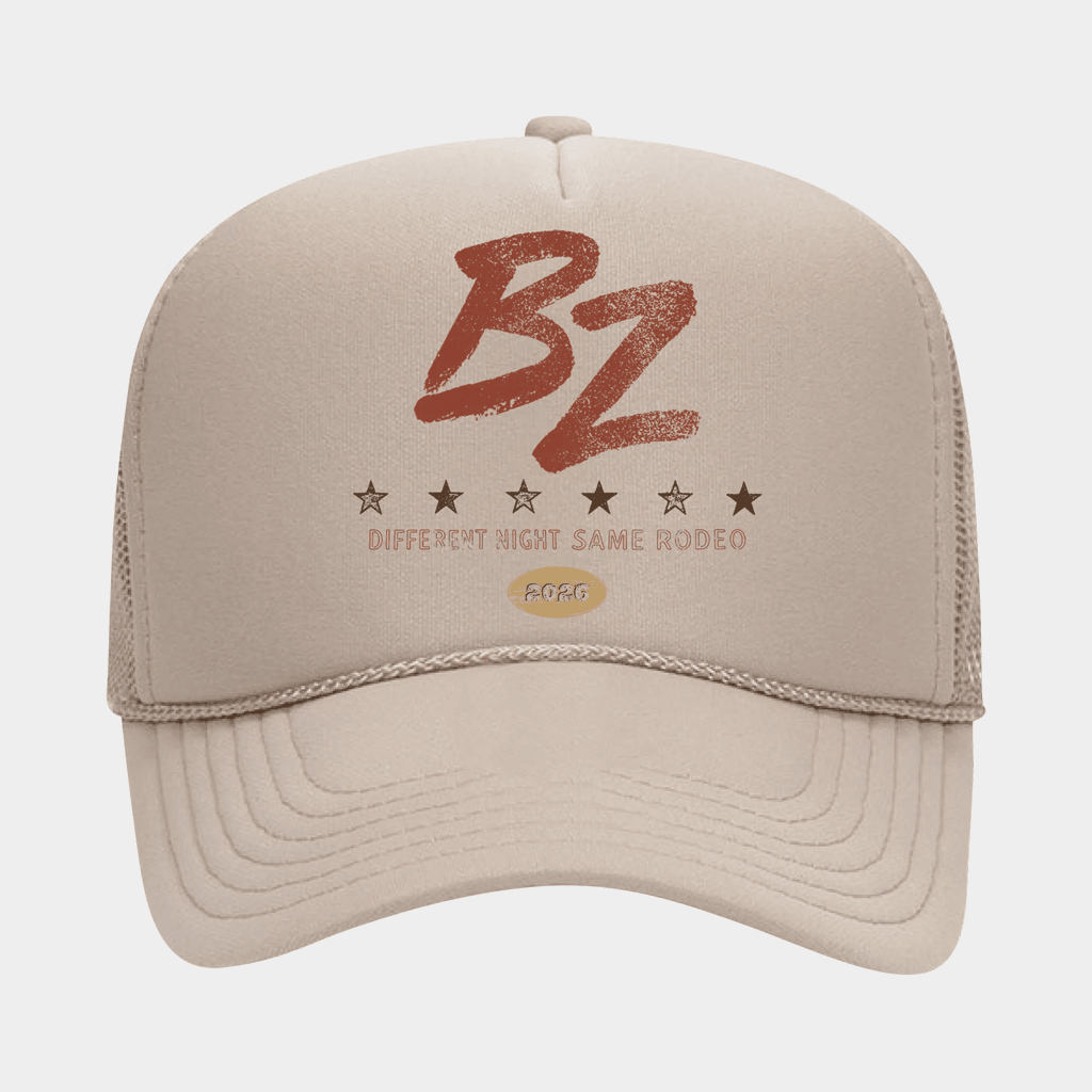 Bailey Zimmerman Merch BZ Different Night Same Rodeo 2026 Trucker Hat Music Lover Gifts Ideas