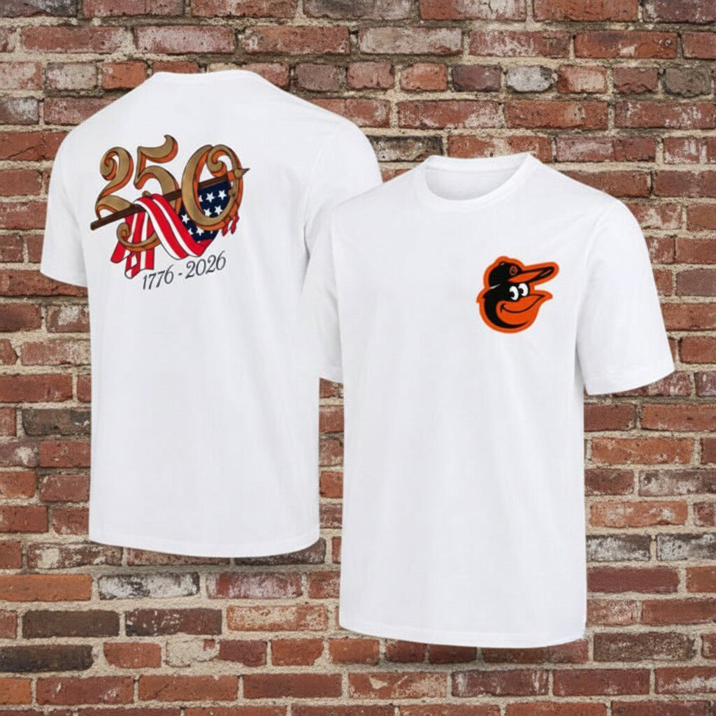 Baltimore Orioles America 250 Years 1776 2026 T-Shirt Orioles Merch 4th Of July Gifts