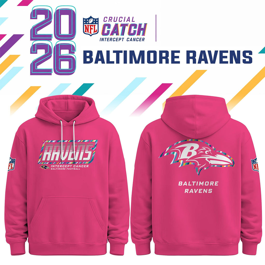 Baltimore Ravens Crucial Catch 2026 Game Day Hoodie NFL Crucial Catch Merch 2026 Gifts For Dad