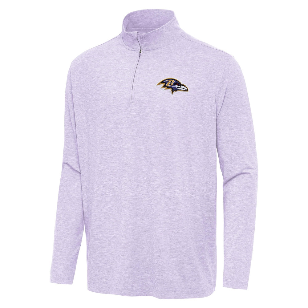 Baltimore Ravens Merch - Men's Lavender Hunk Quarter-Zip Jacket - Antigua - Cool Gifts For Football Fans