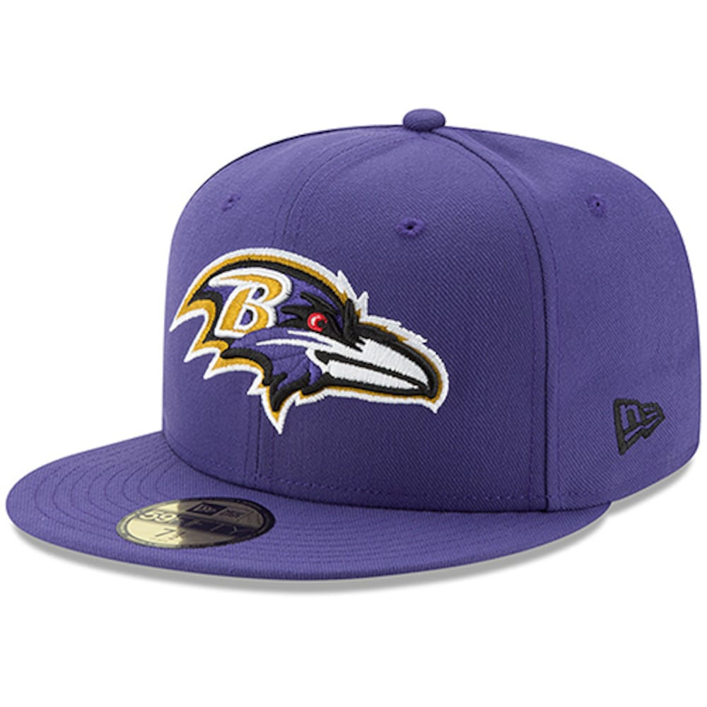 Baltimore Ravens Merch - Men's Purple 59FIFTY Fitted Hat - New Era - Great Football Gifts