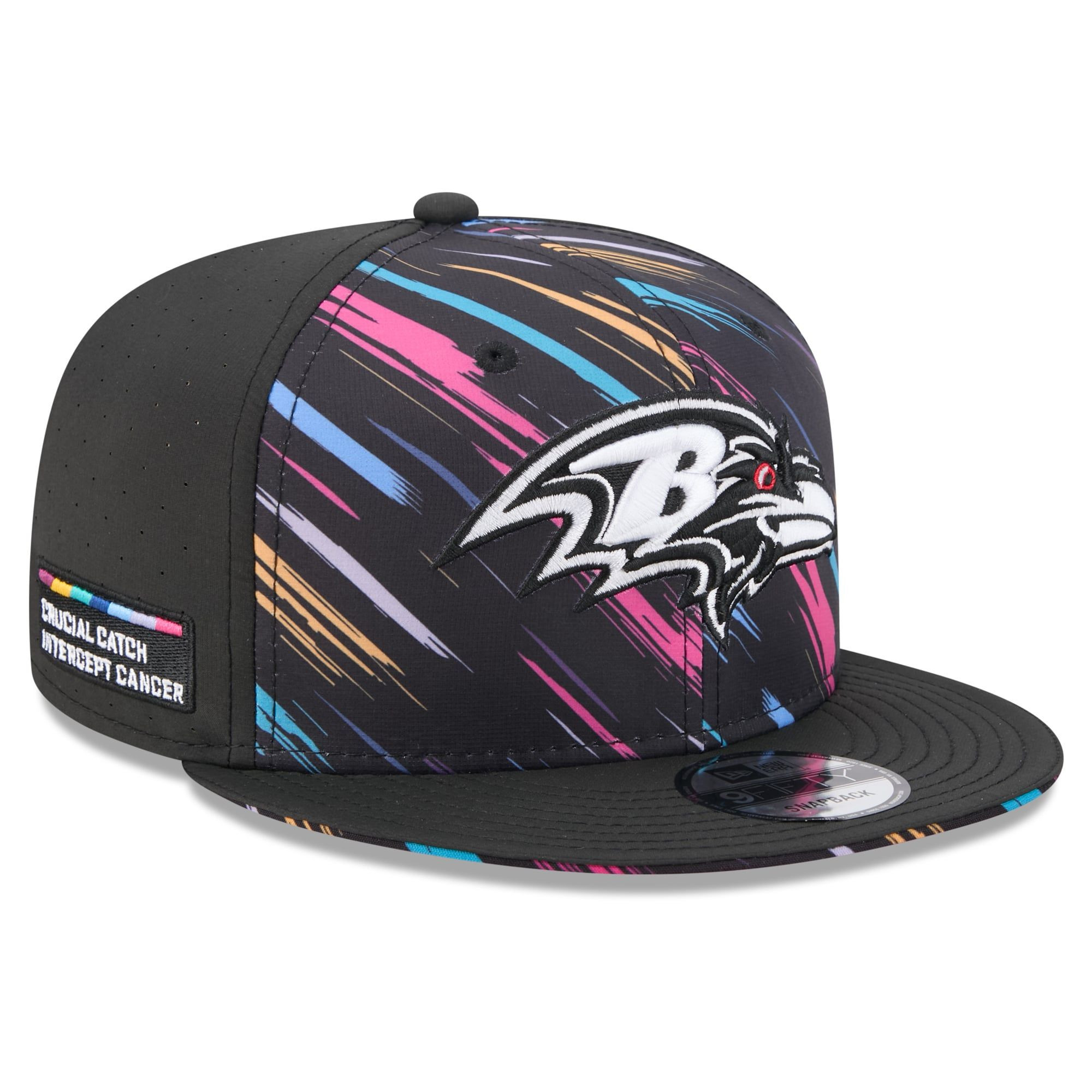 Baltimore Ravens NFL Crucial Catch Merch 2026 Snapback Cap Black Football Fan Gift Ideas