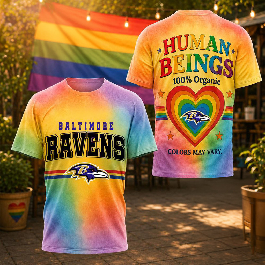 Baltimore Ravens Pride Human Being Color May Vary T-Shirt Baltimore Ravens Merch Gift For Fan