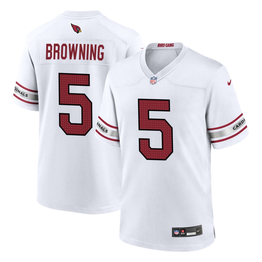 Baron Browning Arizona Cardinals 2025 Game Jersey - White