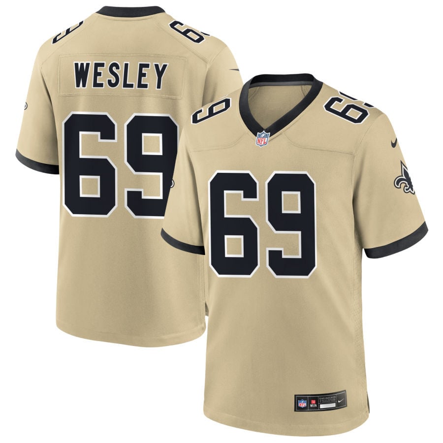 Barry Wesley New Orleans Saints 2025 Gameday Golds Alternate Game Jersey - Gold
