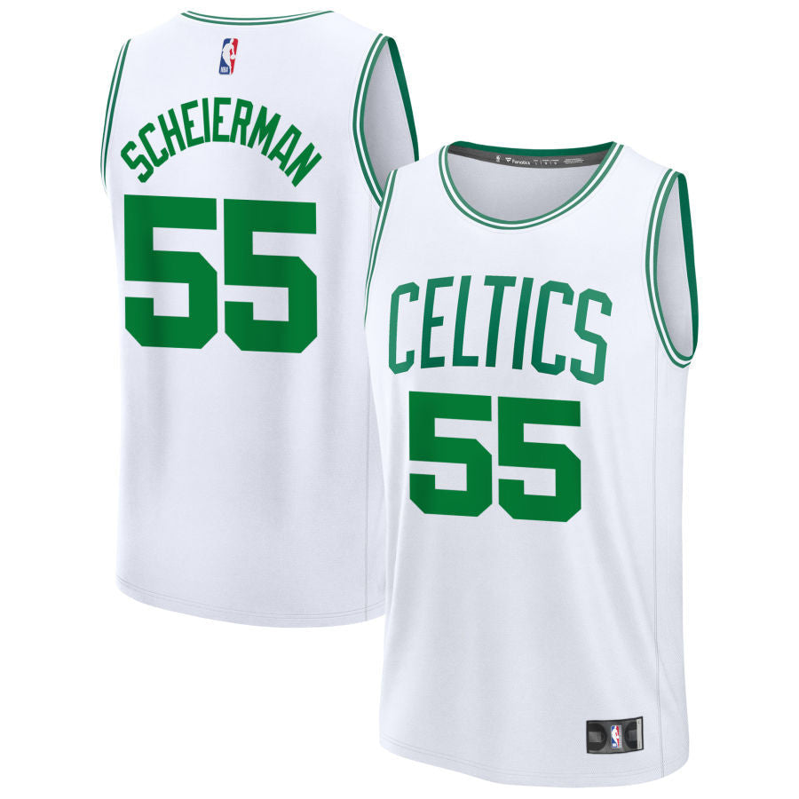 Baylor Scheierman Boston Celtics 2025 Fast Break Association Edition Jersey - White