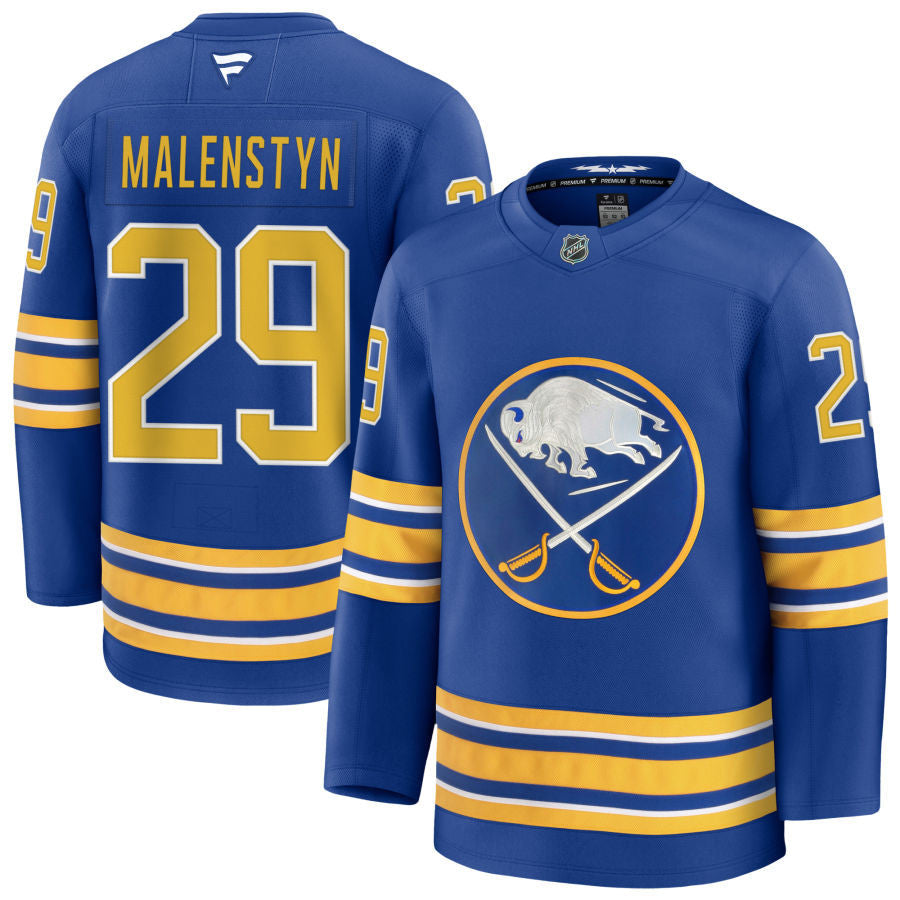 Beck Malenstyns Buffalo Sabres 2025 Home Jersey - Royal 1 Beck Malenstyns Buffalo Sabres 2025 Home Jersey - Royal