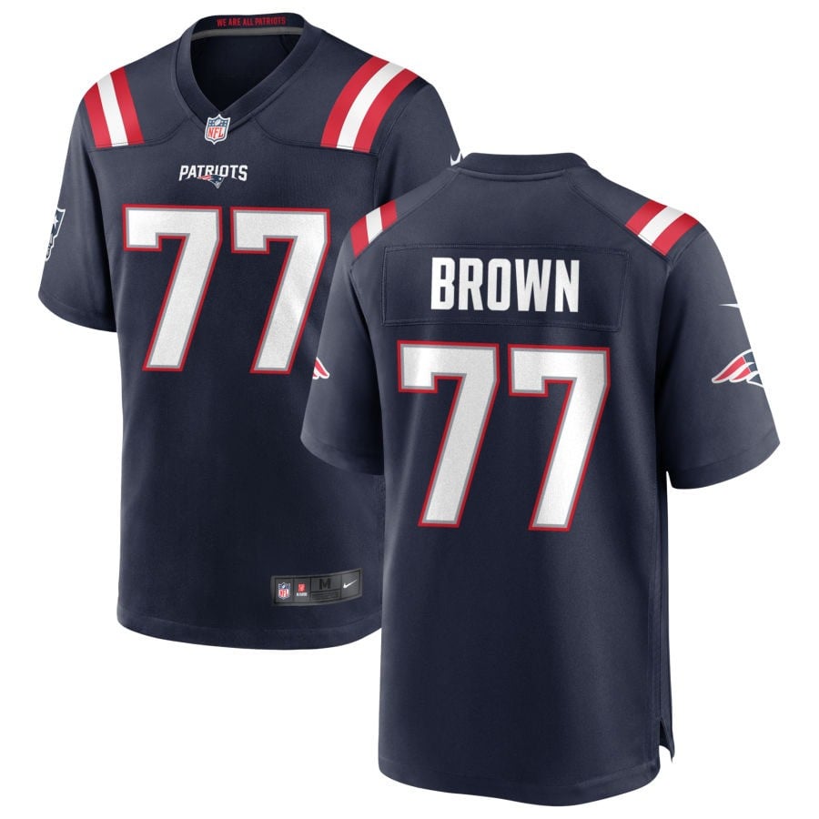 Ben Brown New England Patriots 2025 Game Jersey - Navy