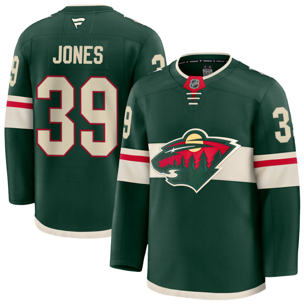Ben Jones Minnesota Wild 2025 Home Premium Jersey - Green 1 Ben Jones Minnesota Wild 2025 Home Premium Jersey - Green