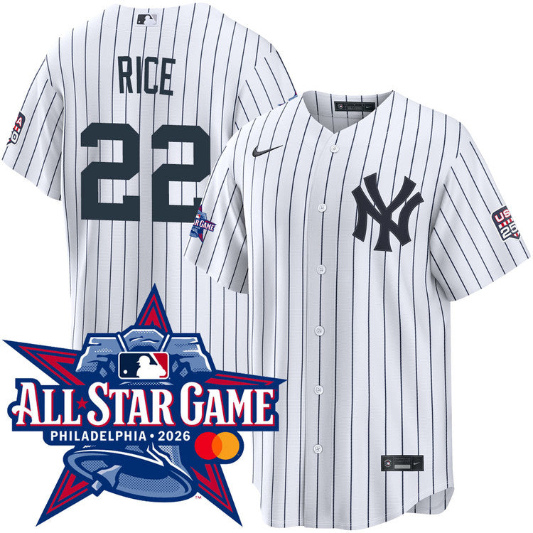 Ben Rice New York Yankees 2026 All-Star Game Home Jersey - White