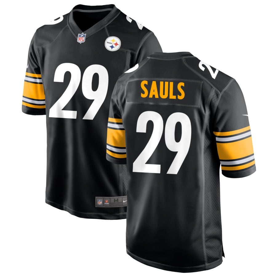 Ben Sauls Pittsburgh Steelers 2025 Game Jersey - Black