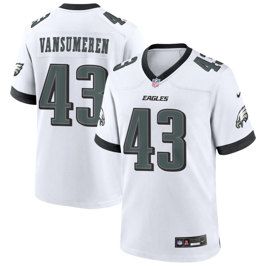 Ben VanSumeren Philadelphia Eagles 2025 Game Jersey - White