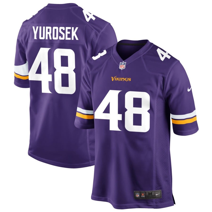 Ben Yurosek Minnesota Vikings 2025 Game Jersey - Purple