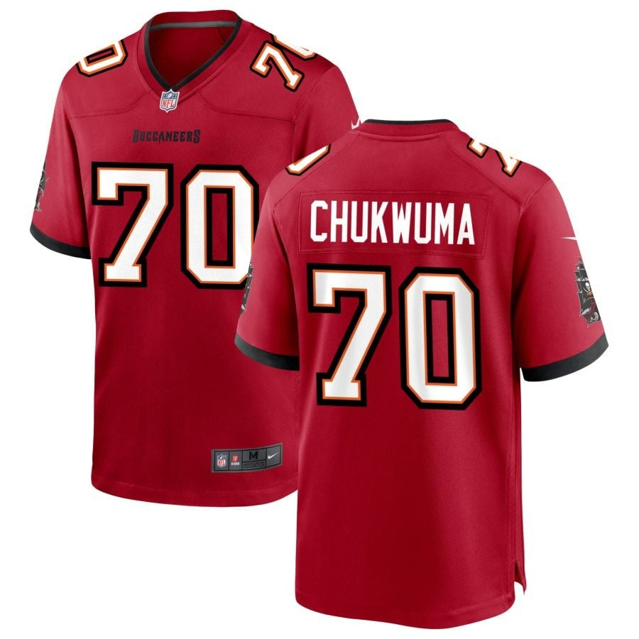 Benjamin Chukwuma Tampa Bay Buccaneers 2025 Team Game Jersey - Red