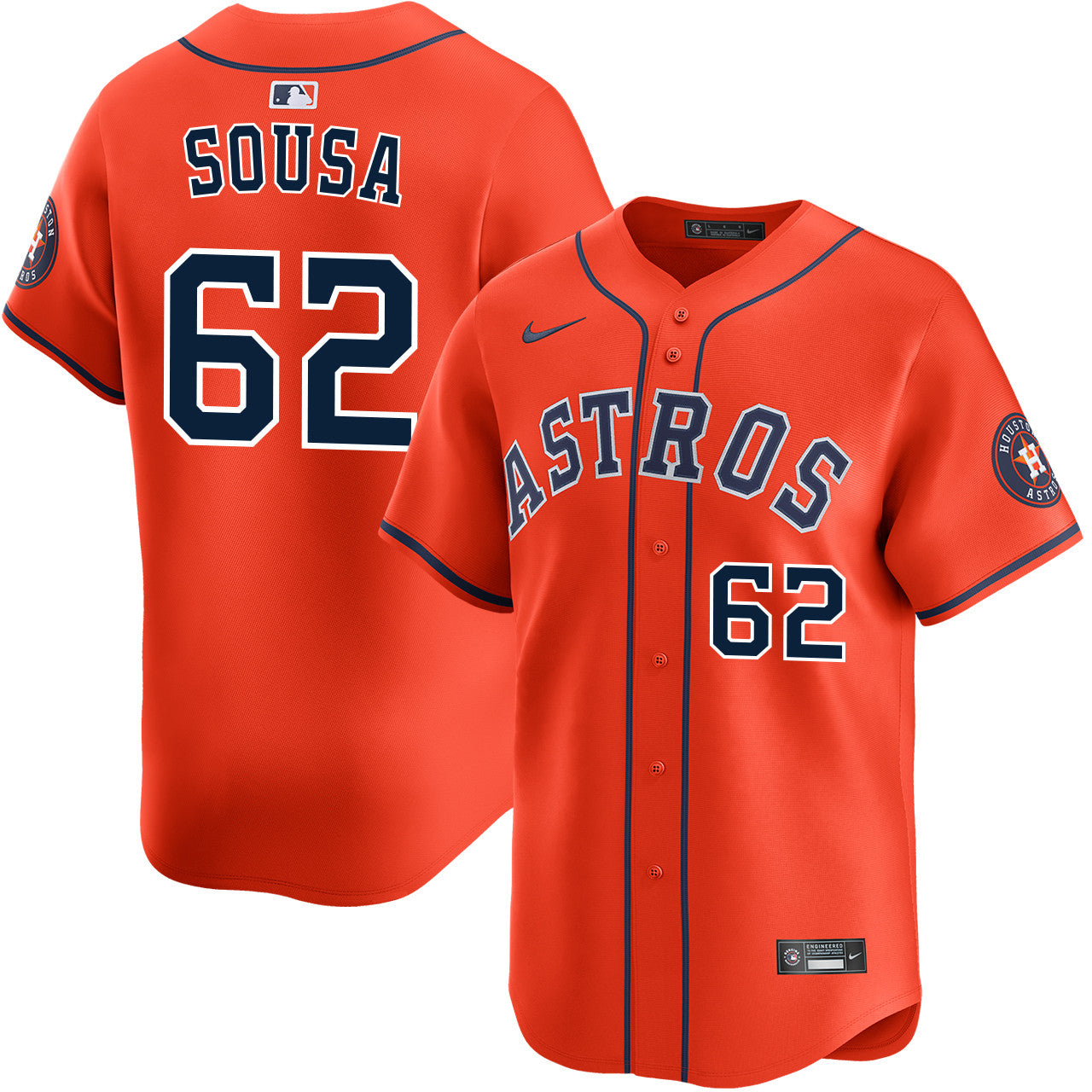 Bennett Sousa Houston Astros 2026 Alternate Limited Jersey - Orange