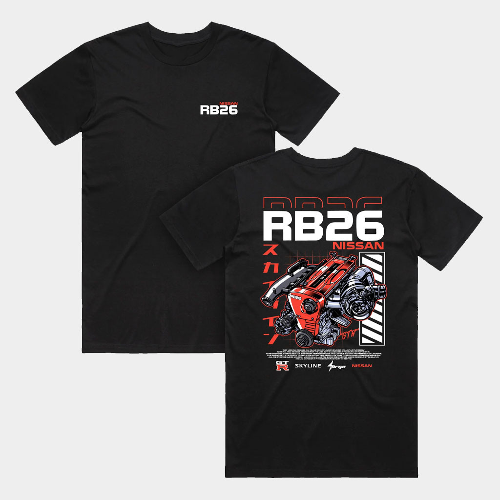 Benny Surge Merch 2026 Nissan RB26 T-Shirt Birthday Gift Ideas For Brothers