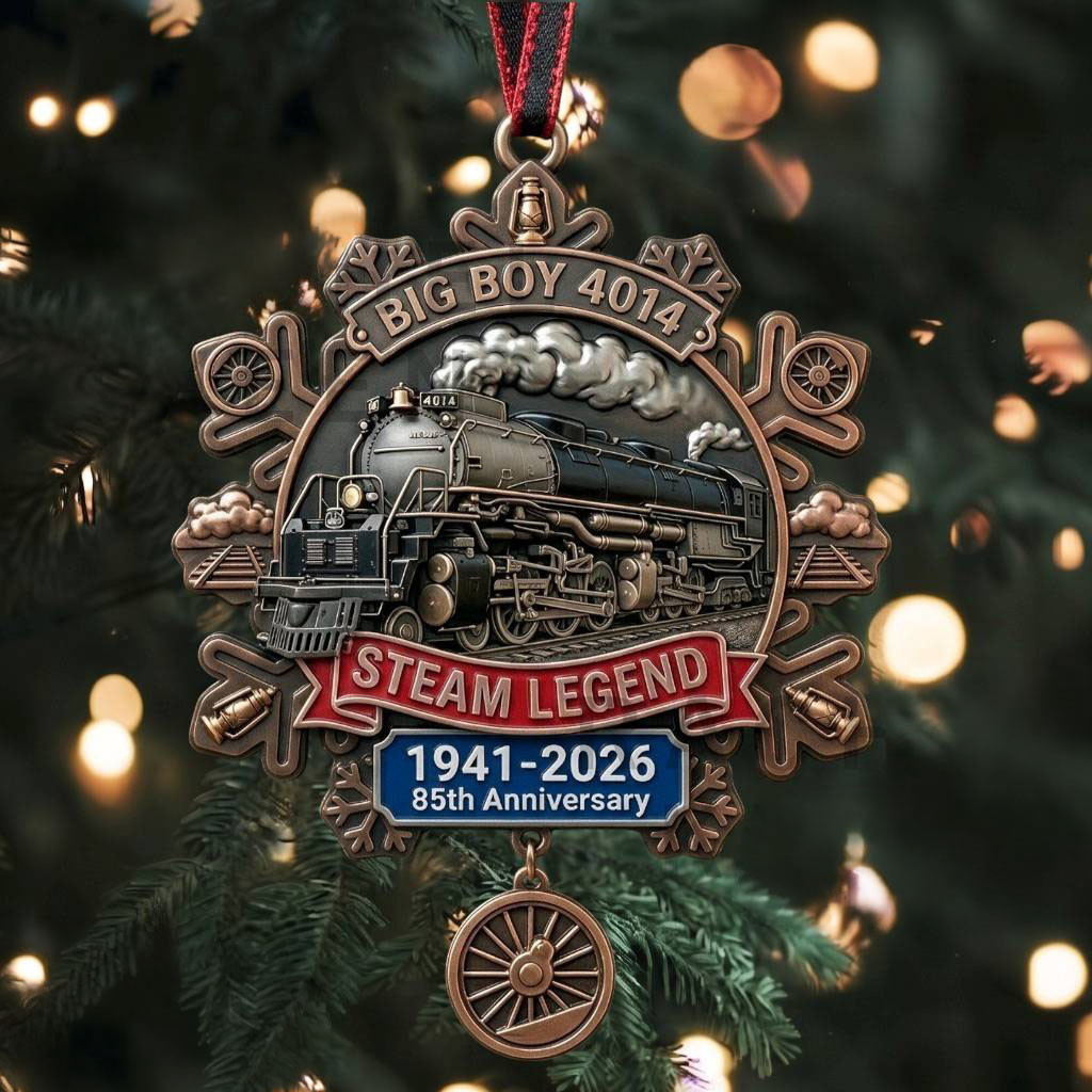 Big Boy 4014 Steam Legend 85th Anniversary Train 2026 Christmas Ornament Xmas Tree Decor Ideas