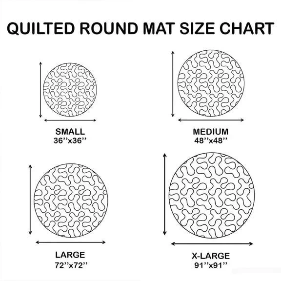 Bigfoot Sasquatch Halloween Quilted Round Rug Living Room Decor Gifts For Bigfoot Lovers - Image 3