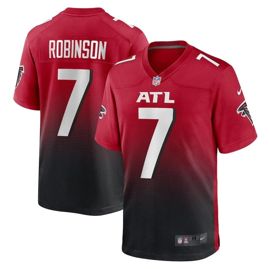 Bijan Robinson Atlanta Falcons 2025 Game Jersey - Red