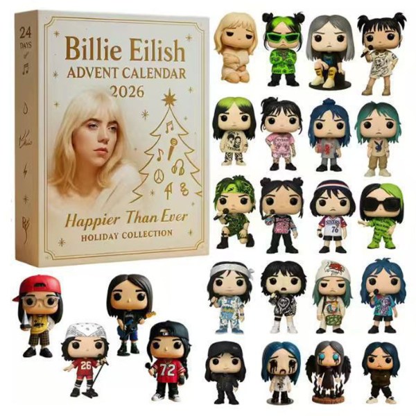 Billie Eilish Happier Than Ever Holiday Collection Advent Calendar Christmas Ornament Decor - Image 2