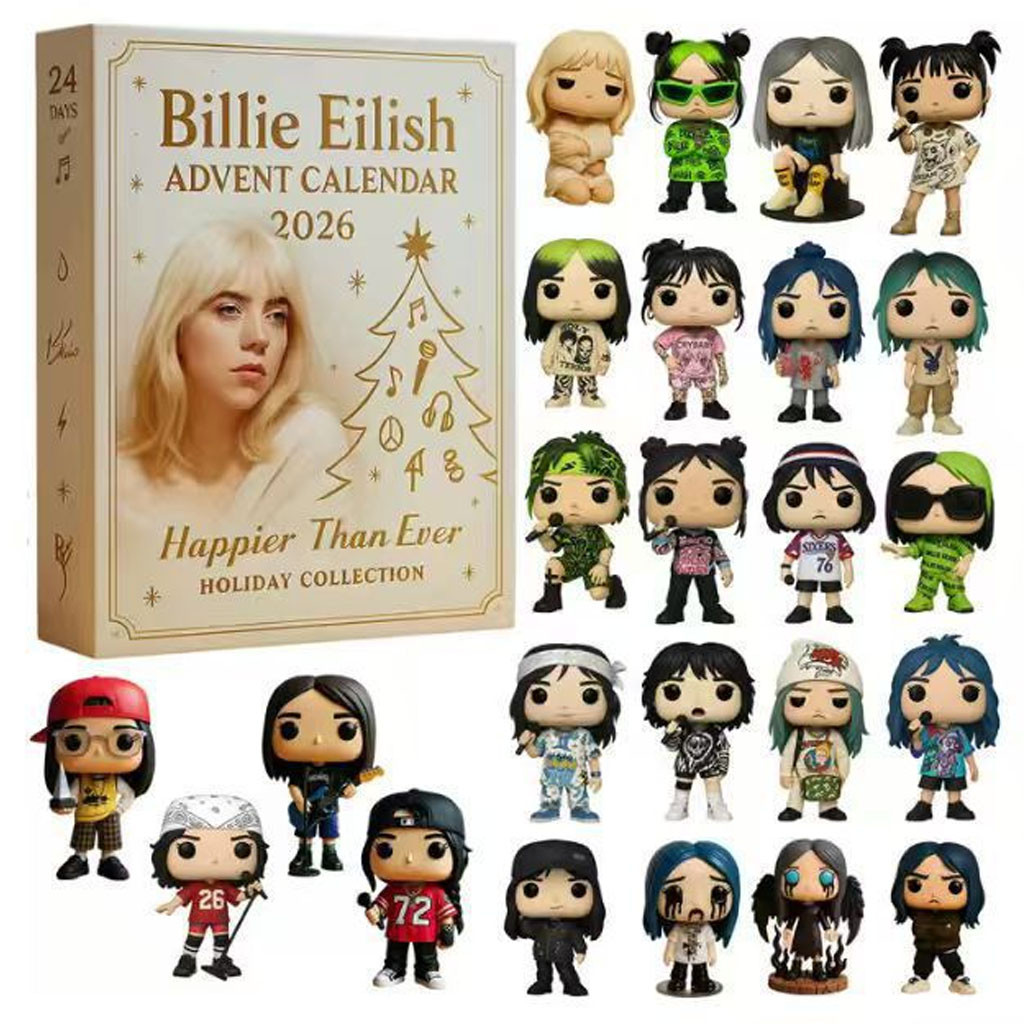 Billie Eilish Happier Than Ever Holiday Collection Advent Calendar Christmas Ornament Decor