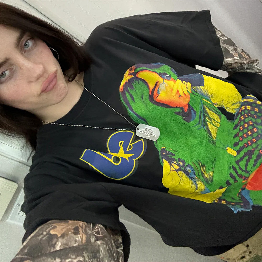Billie Eilish Merch Hit Me Hard And Soft Tour 2025 BE T-Shirt Black Gift Ideas For Fans - Image 2