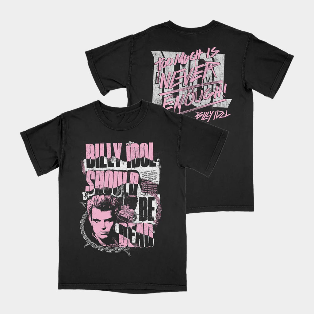 Billy Idol Merch 2026 Billy Idol Should Be Dead Graffiti T-Shirt Birthday Gift For Him