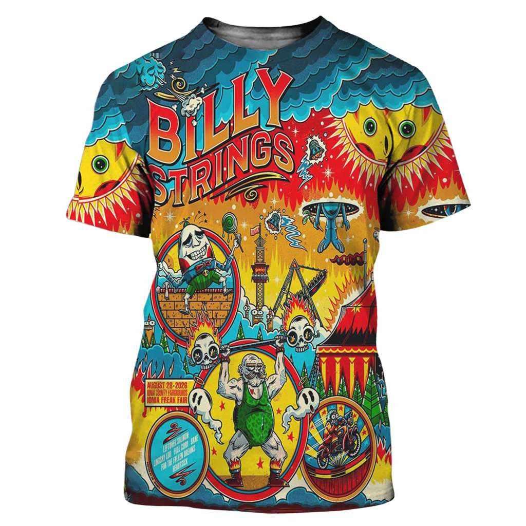 Billy Strings Ionia Freak Fair 2026 Night 1 Shirt Billy Strings Merch Presents For Music Lovers