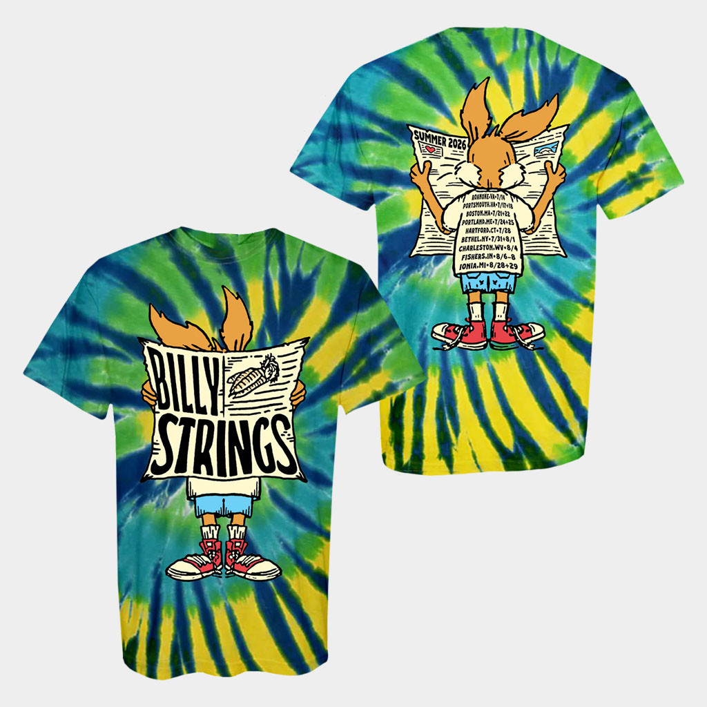 Billy Strings Merch 2026 Rabbit T-Shirt With Dates Shirt Billy Strings Summer Tour Merch