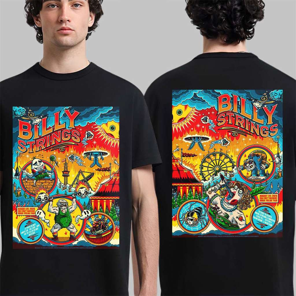 Billy Strings Merch Ionia Freak Fair 2026 Night 1 And 2 Combined Shirt Fan Gift