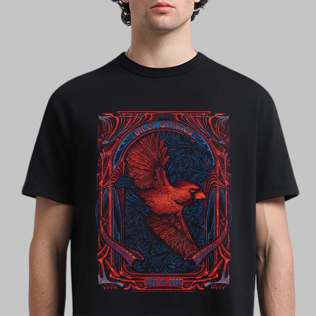 Billy Strings Roanoke Virginia 2026 Venue Poster T-Shirt Billy Strings Merch Gift For Music Fan