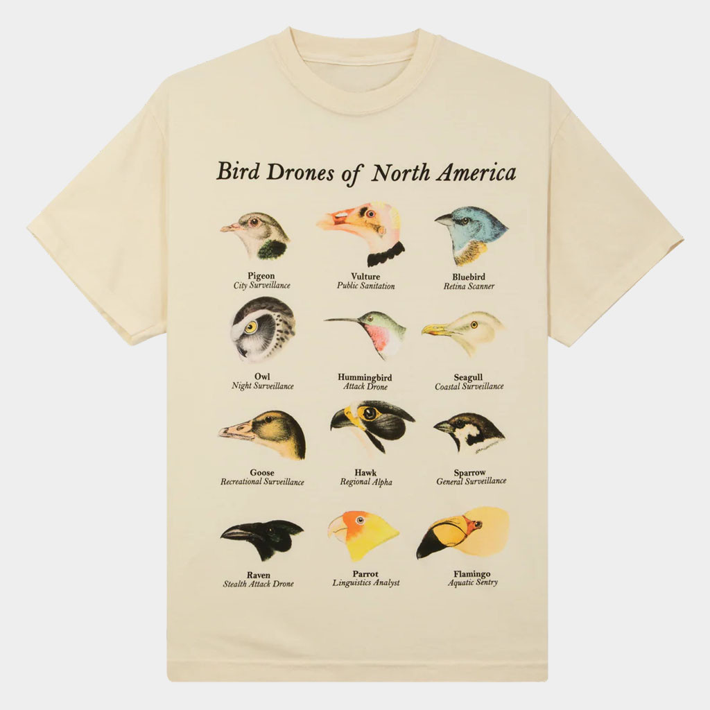 Birds Aren't Real Merch 2026 Bird Drones Of North America T-Shirt Present For Husband