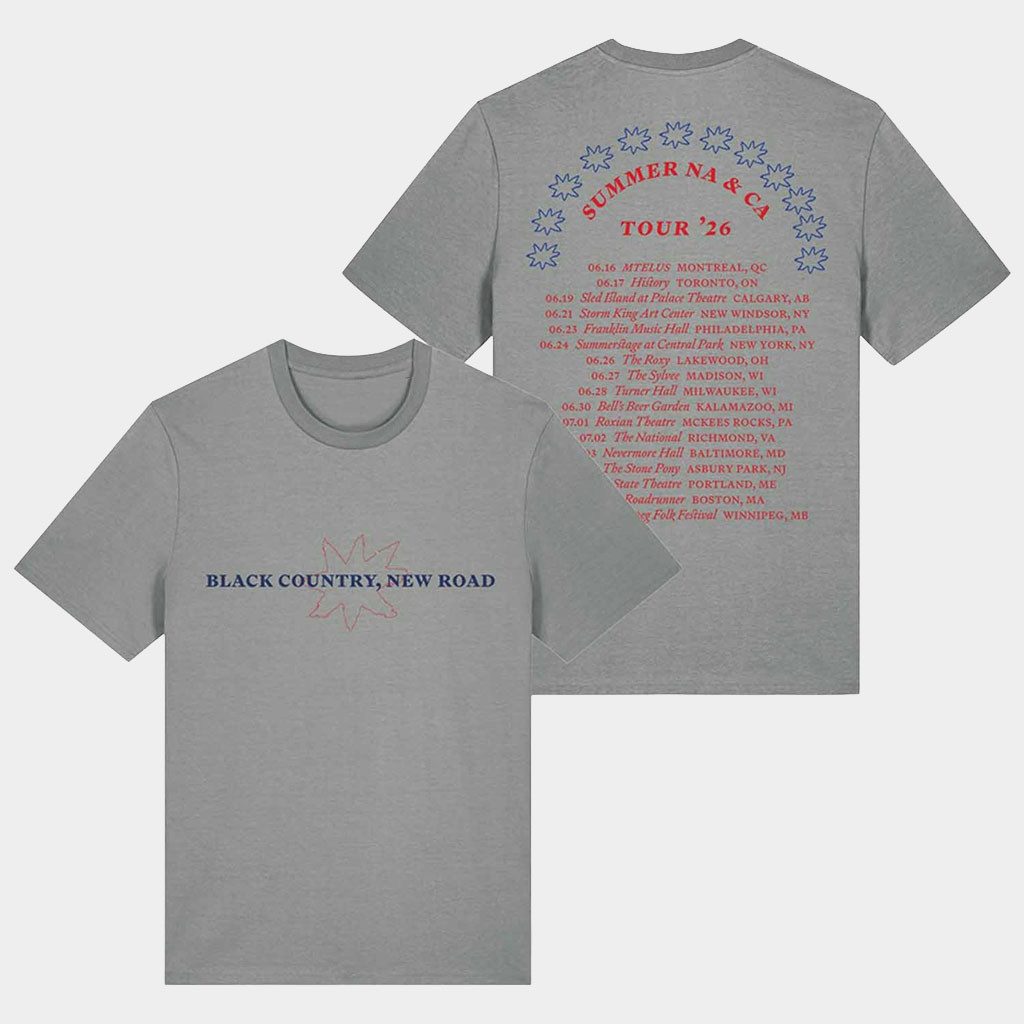 Black Country New Road Merch 2026 Black Country New Road Summer NA And CA Tour 26 T-Shirt Gifts