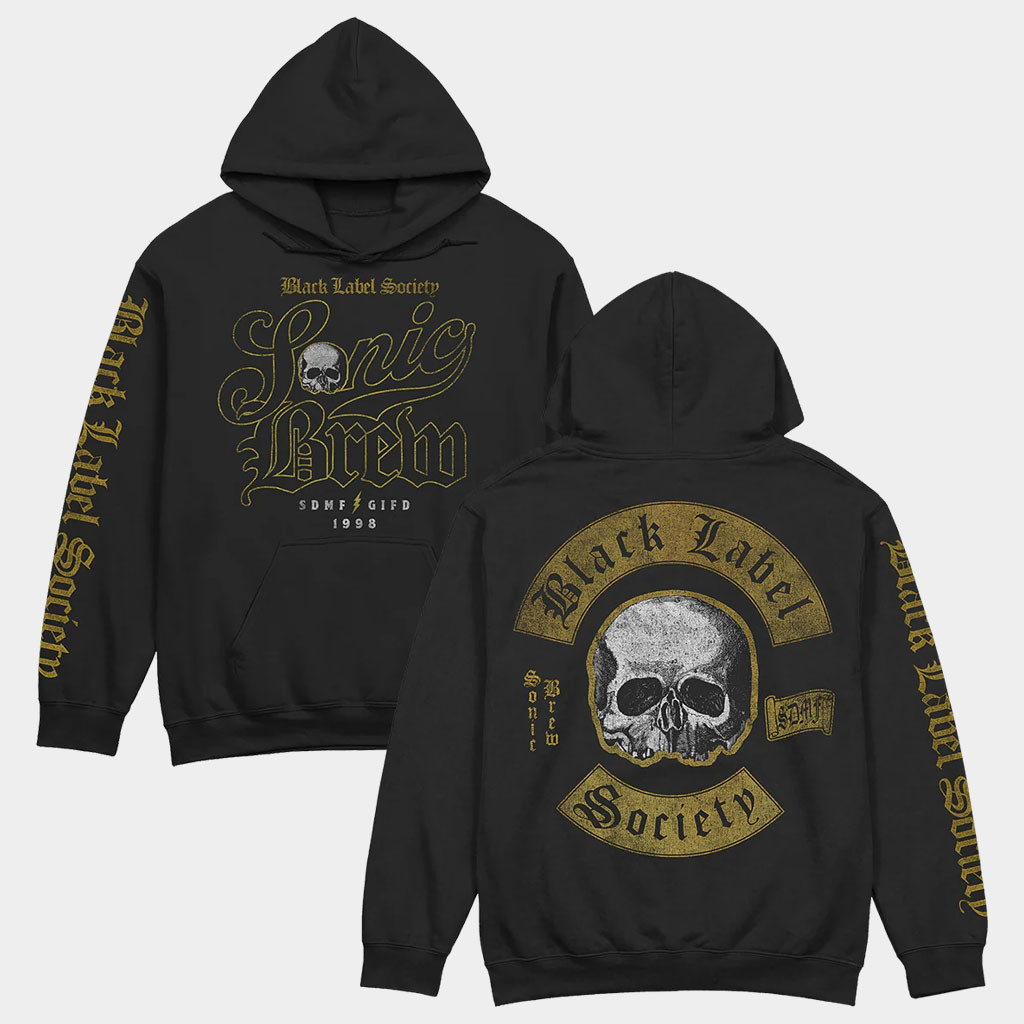 Black Label Society Merch 2026 Sonic Brew Hoodie Music Related Gifts For Guys