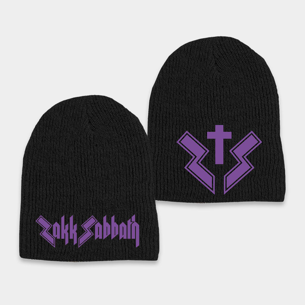 Black Label Society Merch ZS Purple Black Beanie Zakk Sabbath Beanie Gifts For Fans