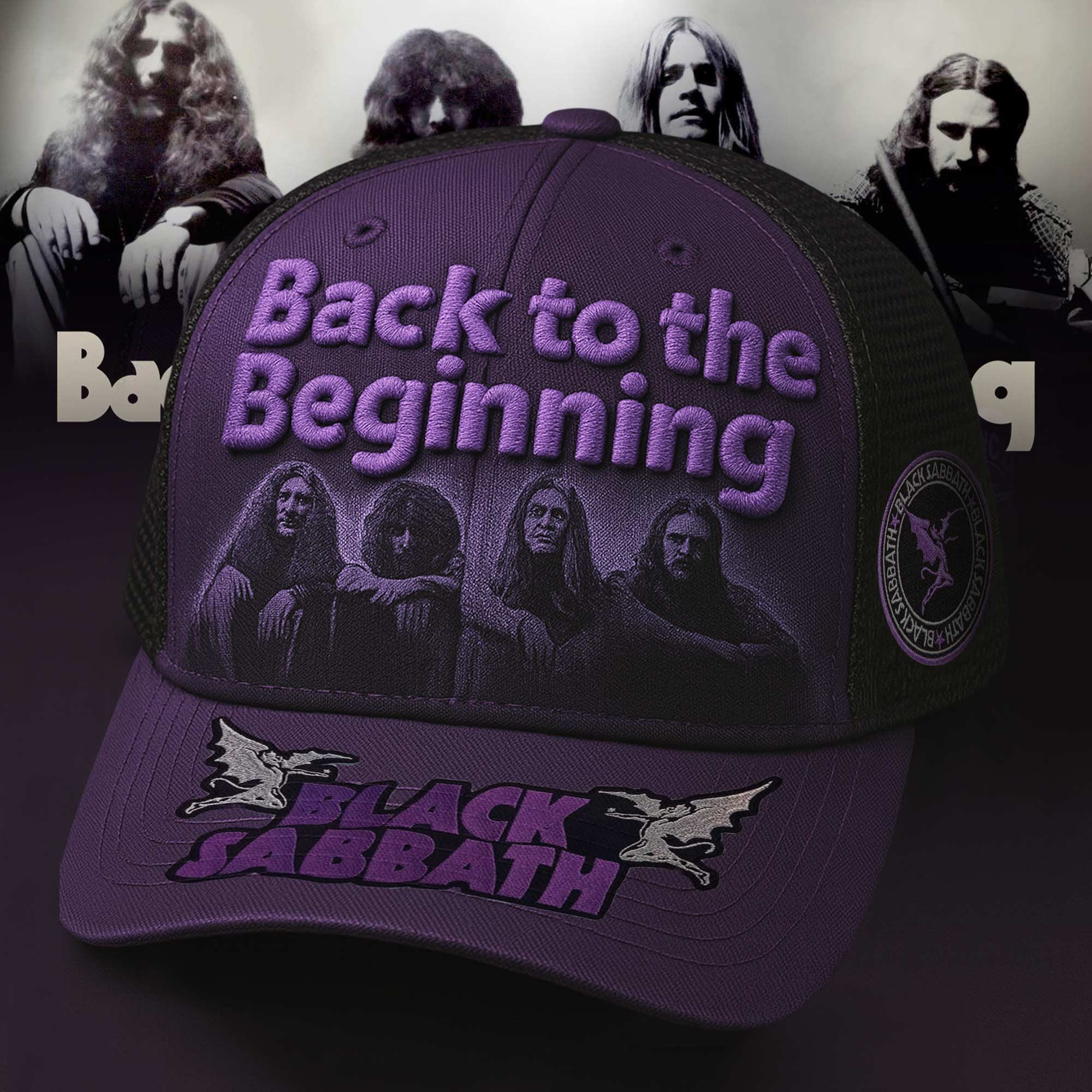 Black Sabbath Back To The Beginning Trucker Hat 2026 Black Sabbath Merch Fan Gifts